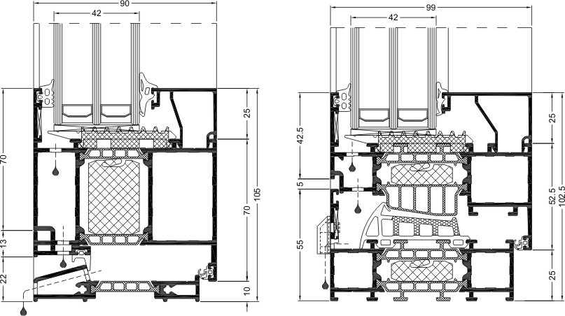 Okna aluminiowe BLAU